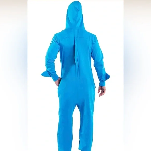 Tipsy Elves Blue and White Shark Costume for men size large NWT - Picture 3 of 3